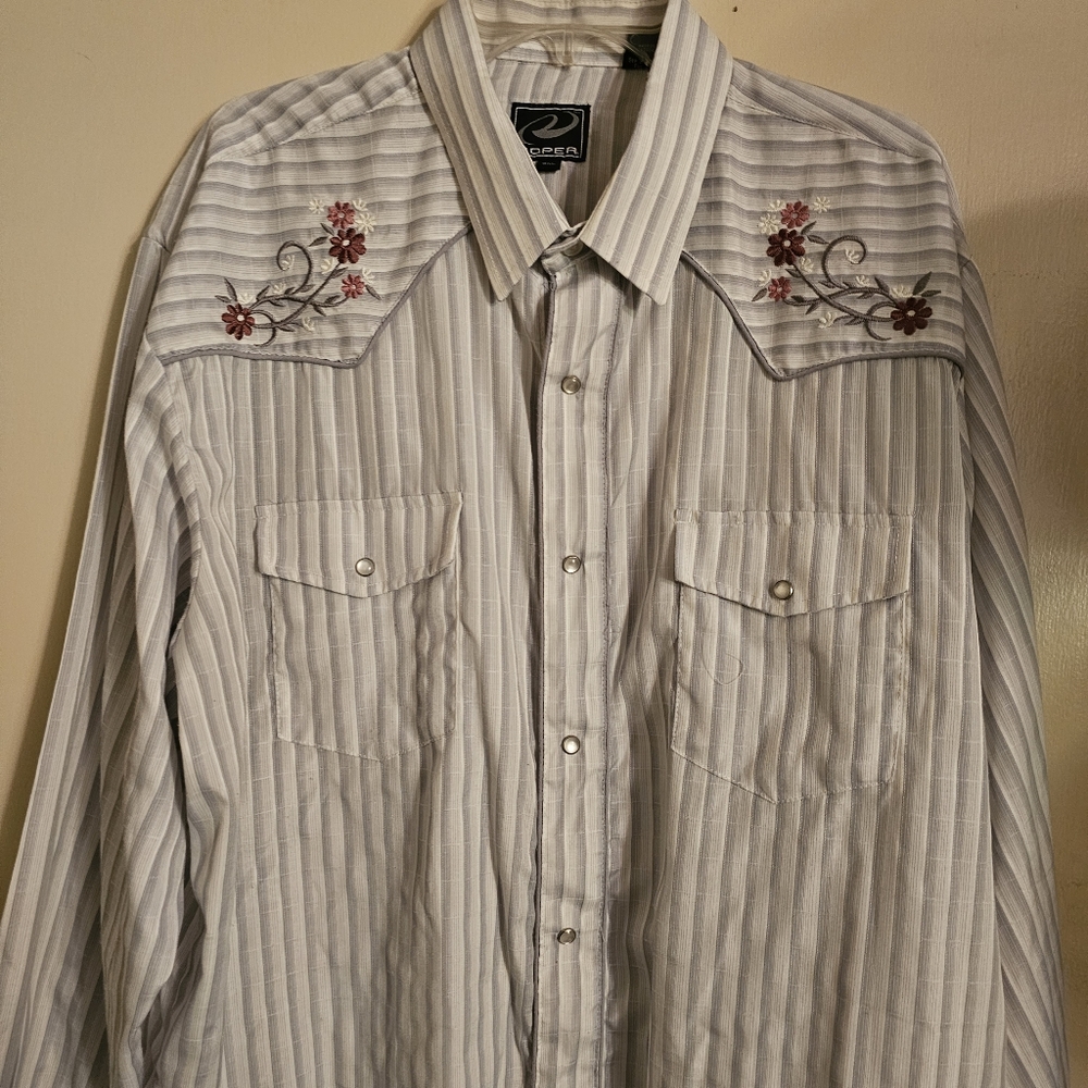 Embroidered Western Shirt